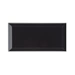 Kakel Konradssons Biselado svart blank 10x20 cm