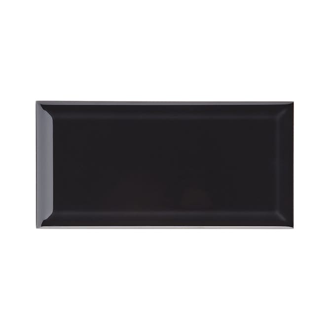 Kakel Konradssons Biselado svart blank 10x20 cm