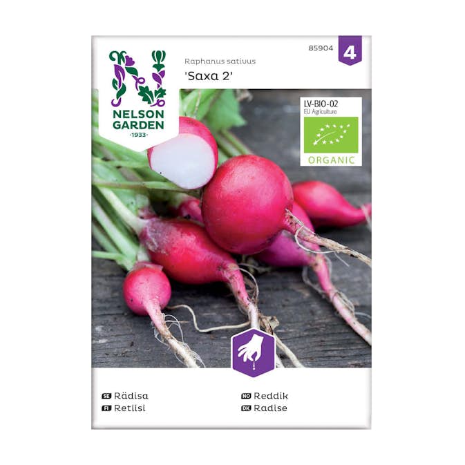 Frö Rädisa Nelson Garden Saxa Organic