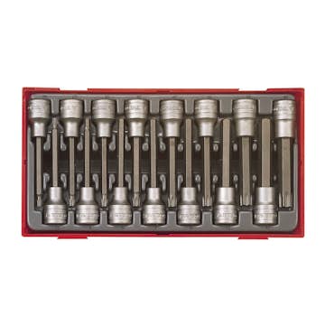 TX-insexhylssats 15 delar med 1/2 tum fyrkantsfäste Teng Tools TTTXH15