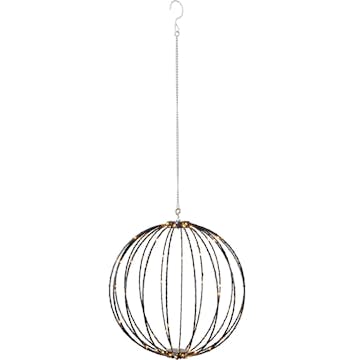 Hängande Dekoration Star Trading Klot Mounty Svart