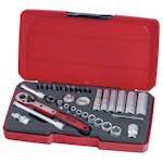 Hylsnyckelsats med 1/4 tum fyrkantsfäste Teng Tools T1436