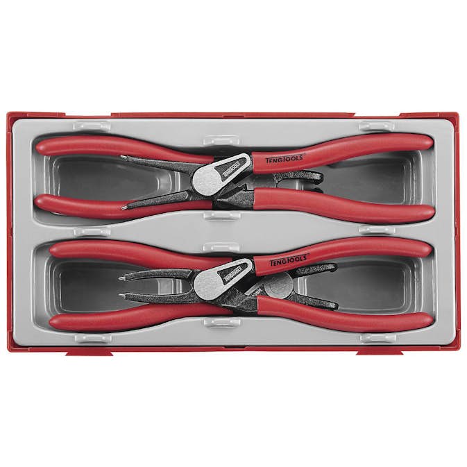 Spårringstång för in- och utvändiga spårringar 4 delar Teng Tools TT474-7E