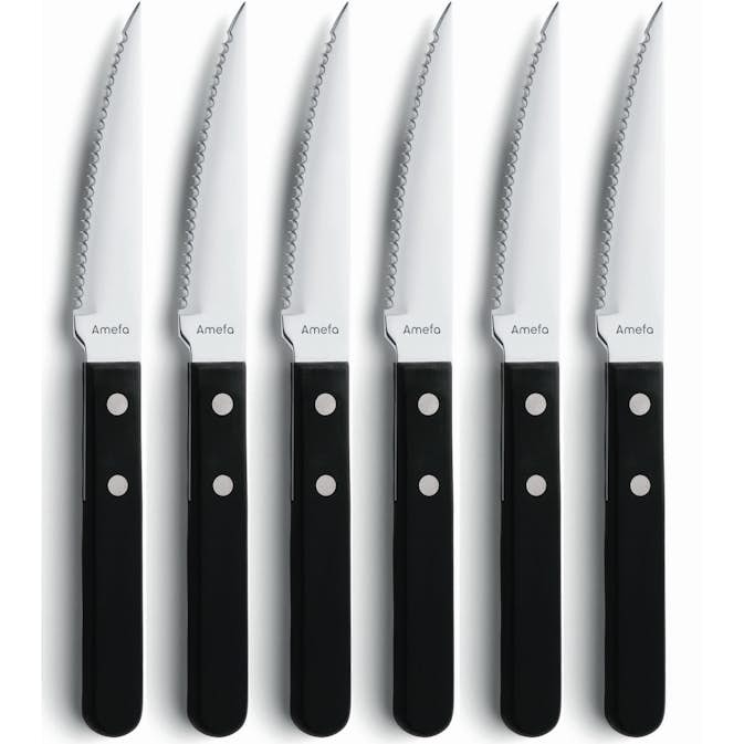 Grillkniv Amefa Pizza 6-pack Svart