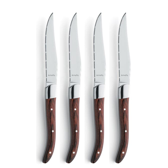Grillkniv Amefa Royal Steak 4-pack i Träbox