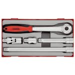 Spärrhandtagssats 5 delar med 1/2 tum fyrkantsfäste Teng Tools TT1205