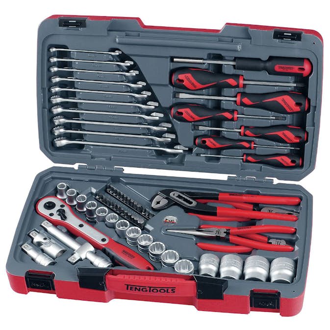 Hylsnyckelsats med 1/2 tum fyrkantsfäste Teng Tools T1268