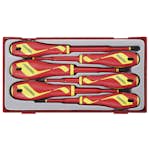 Skruvmejselsats 6 delar för 1000 volt Teng Tools TTV706N