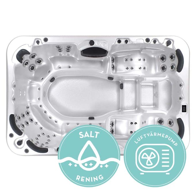 Spabad Swebad Palladium V2 98 Jets med Värmepump