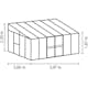Växthus Vitavia Helena Vägg 10,56 kvm