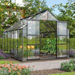 Växthus Vitavia Mars 9900 3mm Härdat Glas Svart Med Sockel