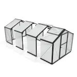 Tillbyggnad Vitavia Deimos Till Växthus Svart 3mm Härdat Glas / 10 mm Polytak