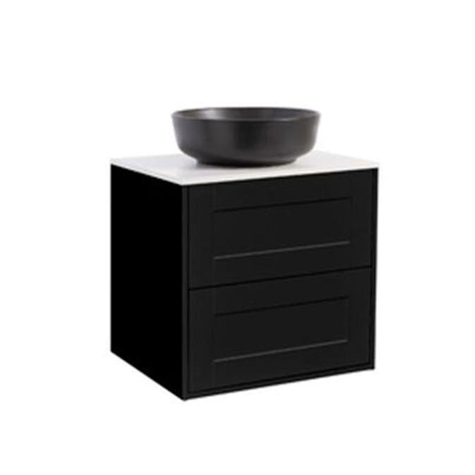 Tvättställsskåp Alterna Gabriella med Bänkskiva Kvartskomposit och Runt Tvättställ