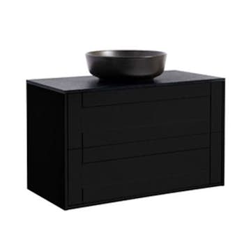 Tvättställsskåp Alterna Gabriella med Bänkskiva Kvartskomposit och Runt Tvättställ