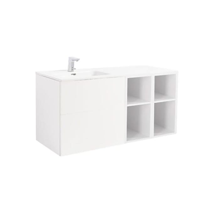 Tvättställsskåp Alterna Isella med Öppen Förvaring och Tvättställ