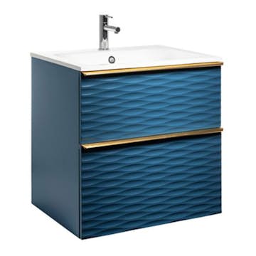 Tvättställsskåp Alterna Isella Aqua Wave med Ariella Mineralkomposit Tvättställ