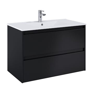 Tvättställsskåp Alterna Luxor med Porslin Tvättställ