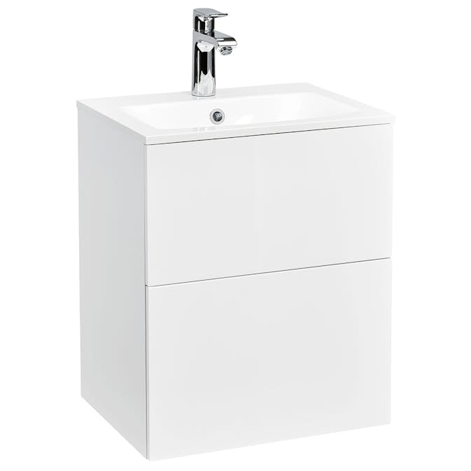 Tvättställsskåp Alterna Isella med Ariella Mineralkomposit Tvättställ