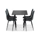 Matgrupp Basic Home MarcelenRektangulärt Matbord 120 cm med 4 Nibe Matstol