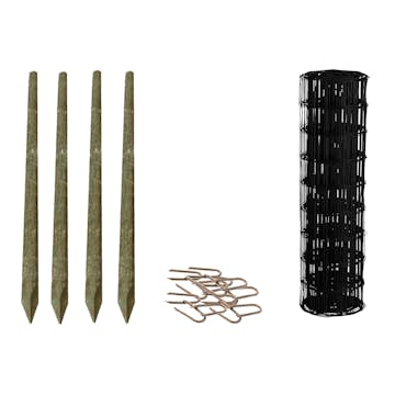 Villastängsel HORTUS Svart Lyx Komplett Set