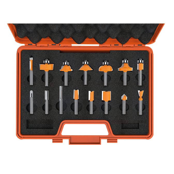 Frässet CMT Orange Tools 15 delar K8