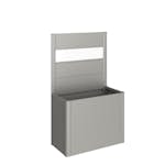 Skärmvägg Biohort till Belvedere Planteringslåda med Akrylglas 91x4x102 cm