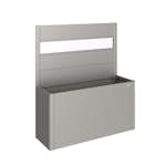 Skärmvägg Biohort till Belvedere Planteringslåda med Akrylglas 91x4x152 cm