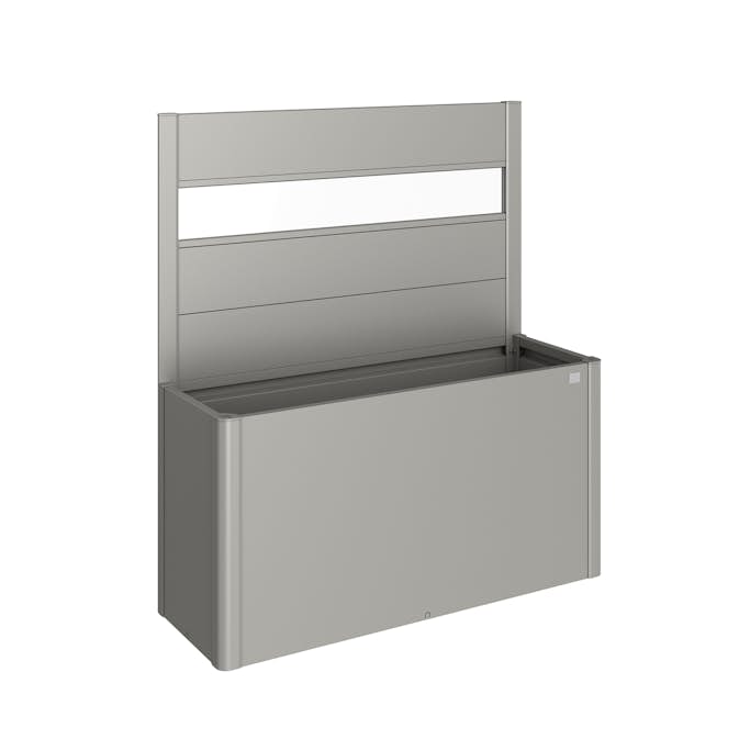 Skärmvägg Biohort till Belvedere Planteringslåda med Akrylglas 91x4x152 cm