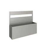 Skärmvägg Biohort till Belvedere Planteringslåda med Akrylglas 91x4x201 cm