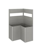 Skärmvägg Biohort till Belvedere Planteringslåda med Akrylglas 91x102x102 cm