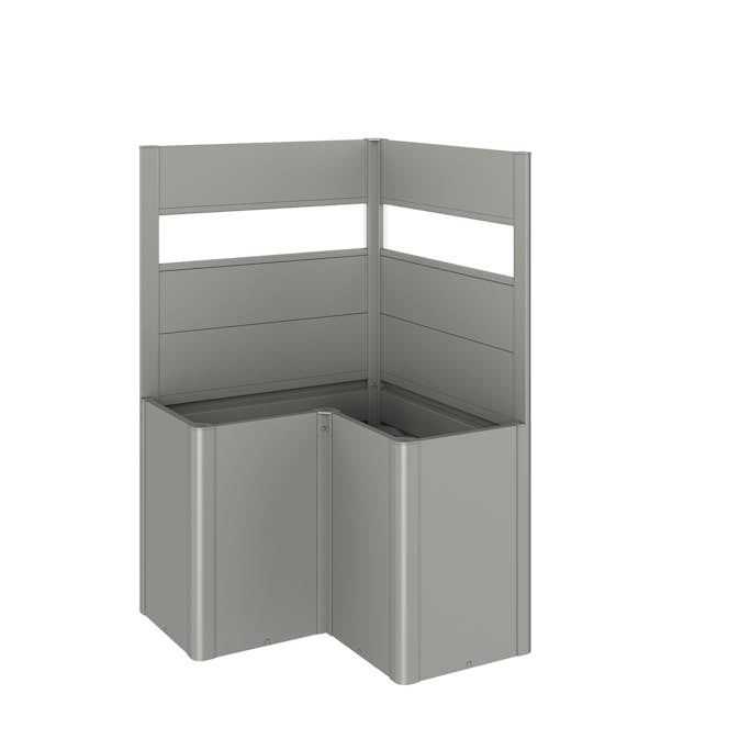 Skärmvägg Biohort till Belvedere Planteringslåda med Akrylglas 91x102x102 cm