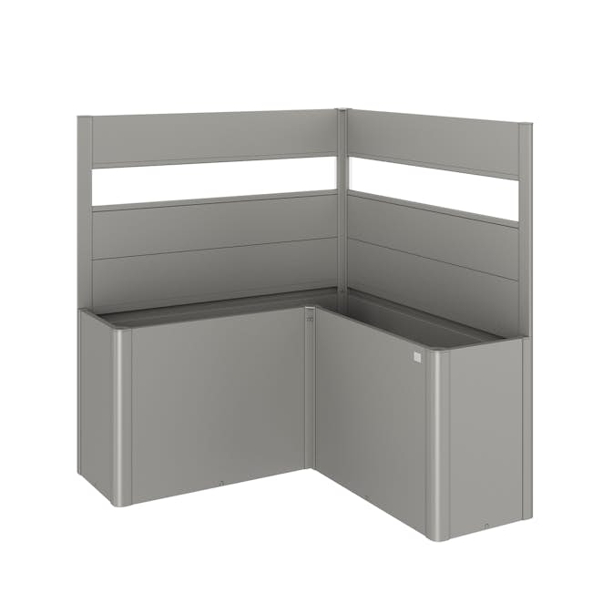 Skärmvägg Biohort till Belvedere Planteringslåda med Akrylglas 91x152x152 cm