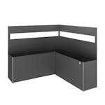 Skärmvägg Biohort till Belvedere Planteringslåda med Akrylglas 91x201x201 cm