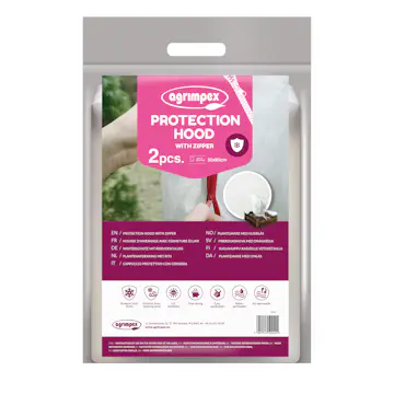 Fiberdukshuvua Jabo Agrimpex med Dragkedja Vit