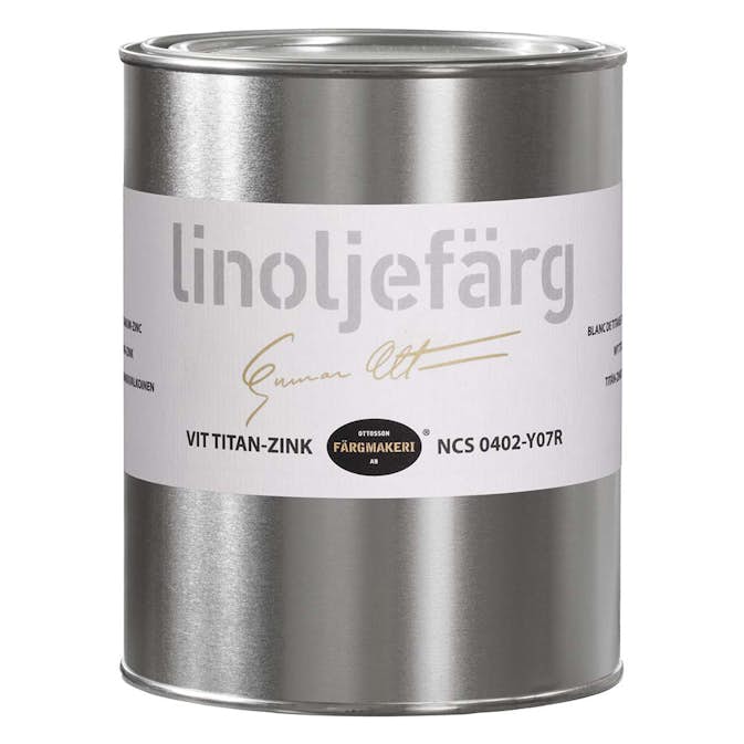 Linoljefärg Ottosson Vit Titan-Zink