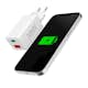 Miniladdare HAMA USB-C + USB-A Qualcomm 3.0 38W Vit