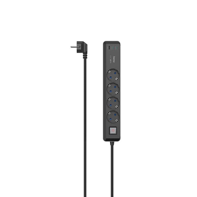 Grenuttag Hama 4-vägs USB-C/A 65W Pd 1,4 m