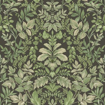 Tapet Holden The Lost Gardens Tavira Charcoal Green 91693