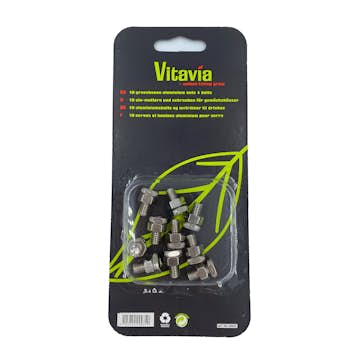 Bult och Mutter Vitavia Rostfri 10 st