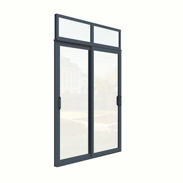 Skjutdörr med Överljus Landskap Robust Vår och Höst 2-del