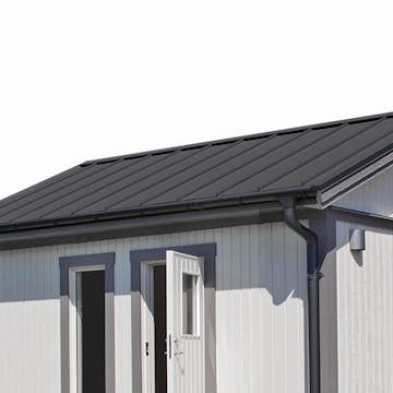 Plåttak/Plåtsats Vibostugan Njuta Svart Funkis 20 m2