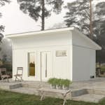 Attefallshus Vibostugan Njuta Funkis 20-2 19,6 m² Trähus