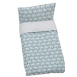 Påslakanset Rätt Start Elefant Eco För Spjälsäng Blå