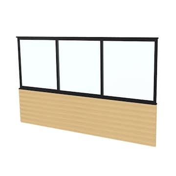 Skjutfönster Landskap med Panelvägg Robust Vår och Höst