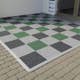 Golvplatta Bergo XL Stone Grey Golvtrall i Plast