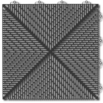 Golvplatta Bergo Unique Graphite Grey Golvtrall i Plast