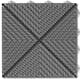 Golvplatta Bergo Unique Graphite Grey Golvtrall i Plast