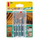 Sticksågblad Wolfcraft Set Multi 5 st