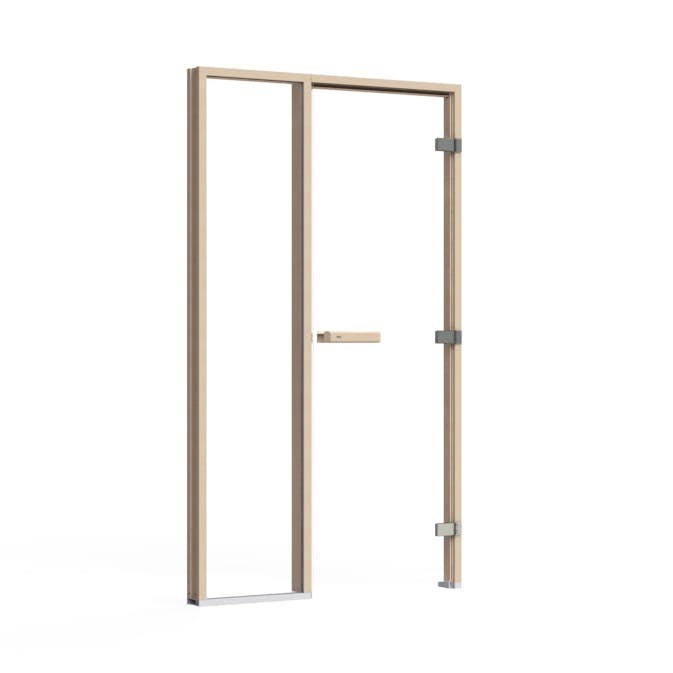 Glasfront TylöHelo Asp Klarglas