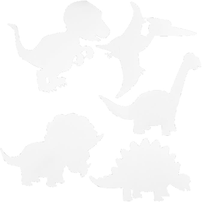 Flickor Creativ Company På Rad Dinosaurier Vit 16 st/1 Förp